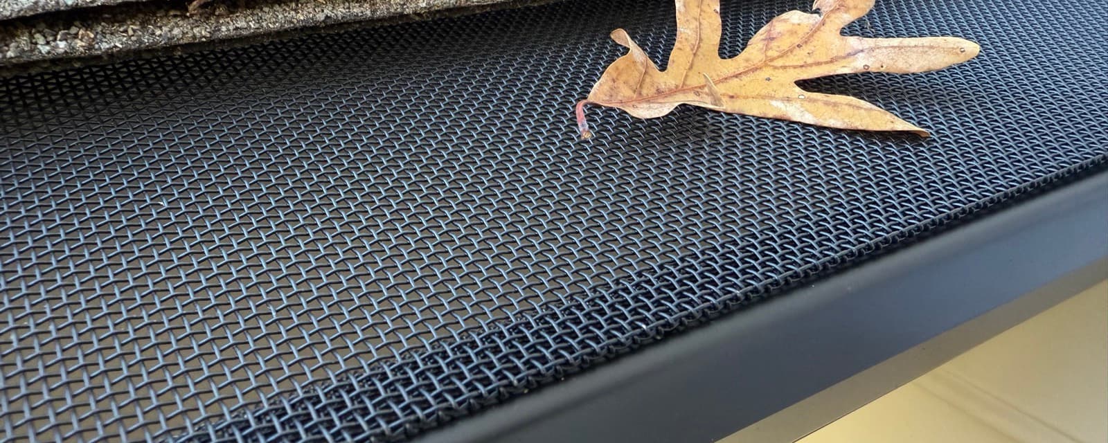 Micro-mesh gutter guard installed on a Charlotte, NC home